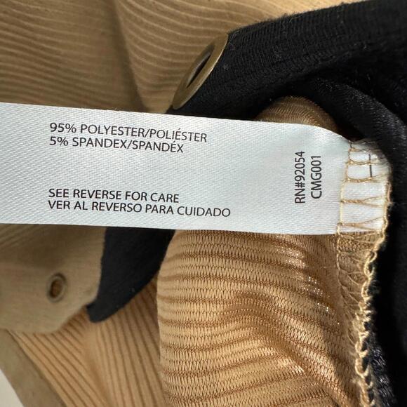 Carolyn Taylor Women’s Size Medium Brown Black Metal Grommet Detail Knit Top - Picture 4 of 5